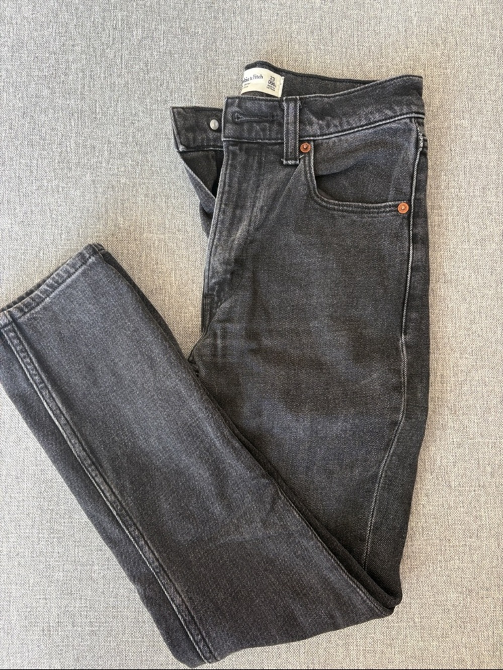 Abercrombie & Fitch Women's Skinny Black Gray Washed Jeans